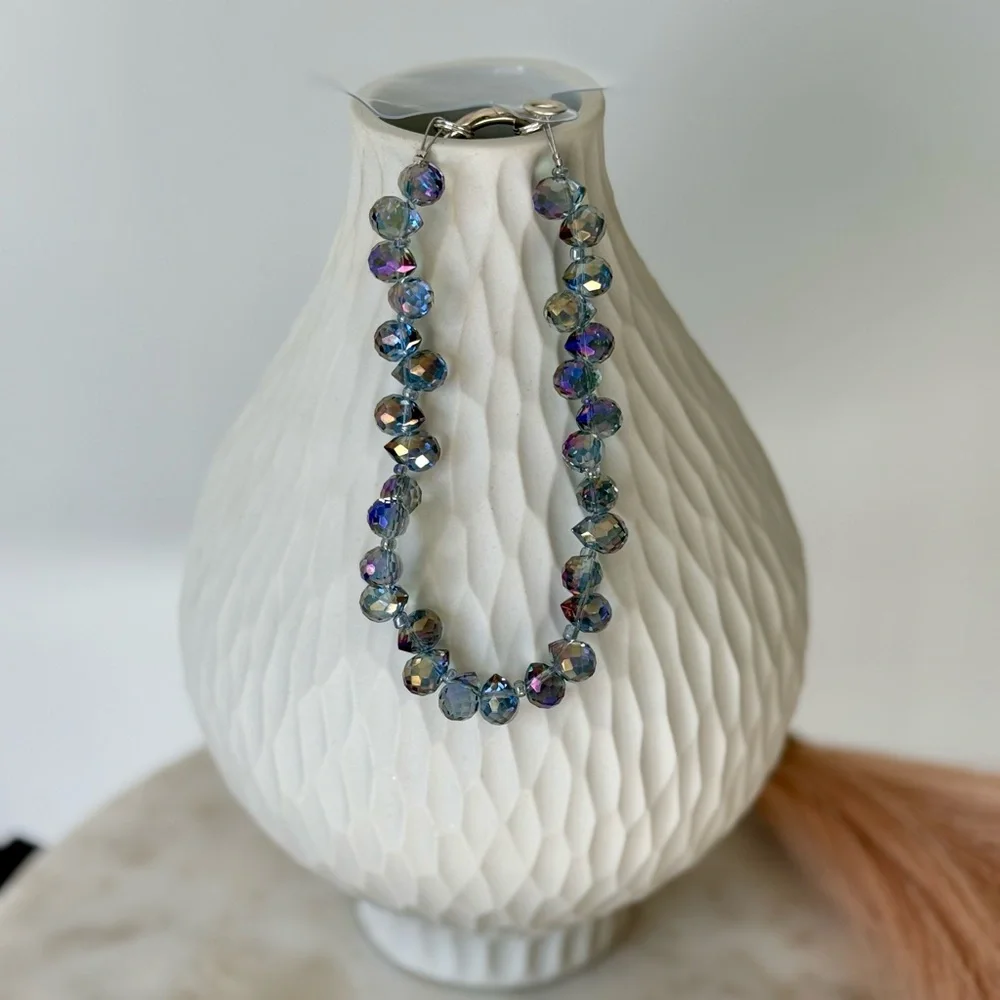✨Crystal Beaded Phone Wrist Strap/Keychain in Purple Twilight✨